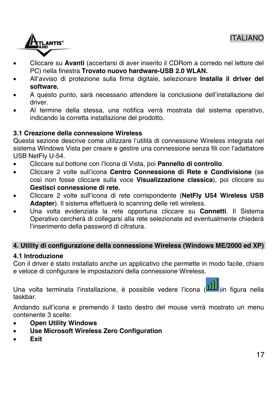 Atlantis Land Wireless 54Mbps USB Adapter 6440 A02-UP-W54 User Manual | Page 16 / 89