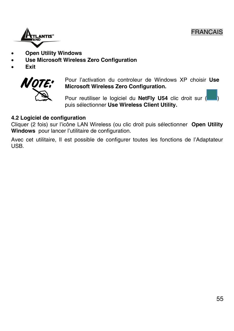 Atlantis Land Wireless 54Mbps USB Adapter 6440 A02-UP-W54 User Manual | Page 54 / 89