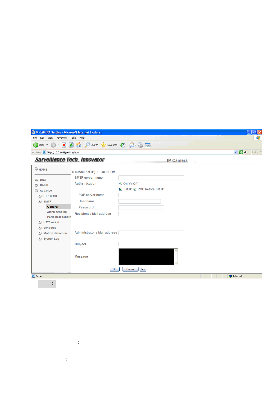 2 smtp, 1 general | Atlantis Land A02-IPCAM5 User Manual | Page 38 / 49