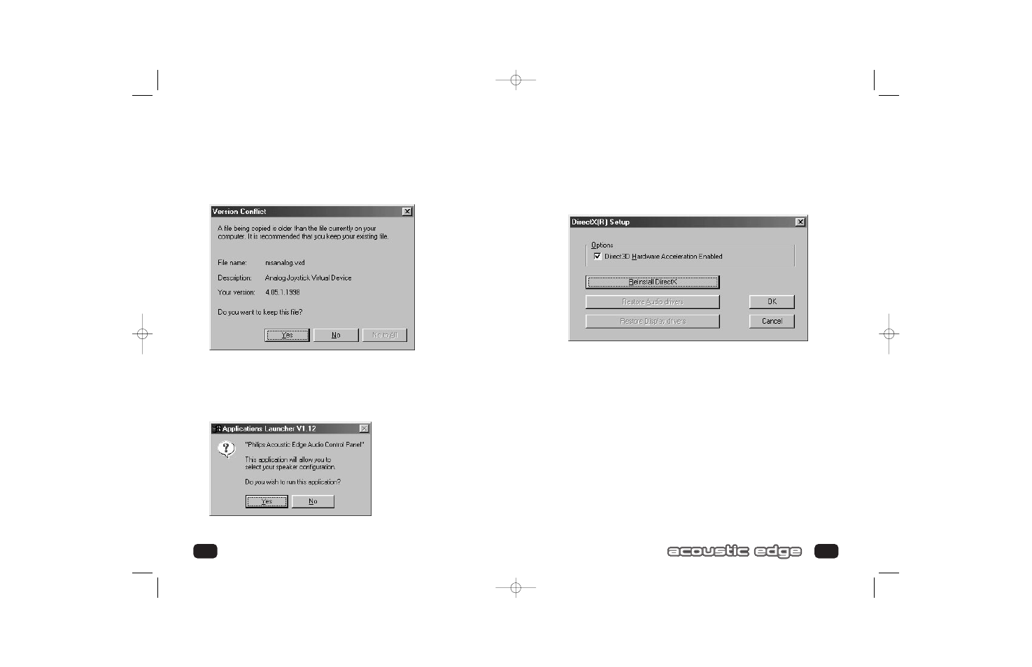 Installing acoustic edge | Philips PSC70617 User Manual | Page 13 / 34