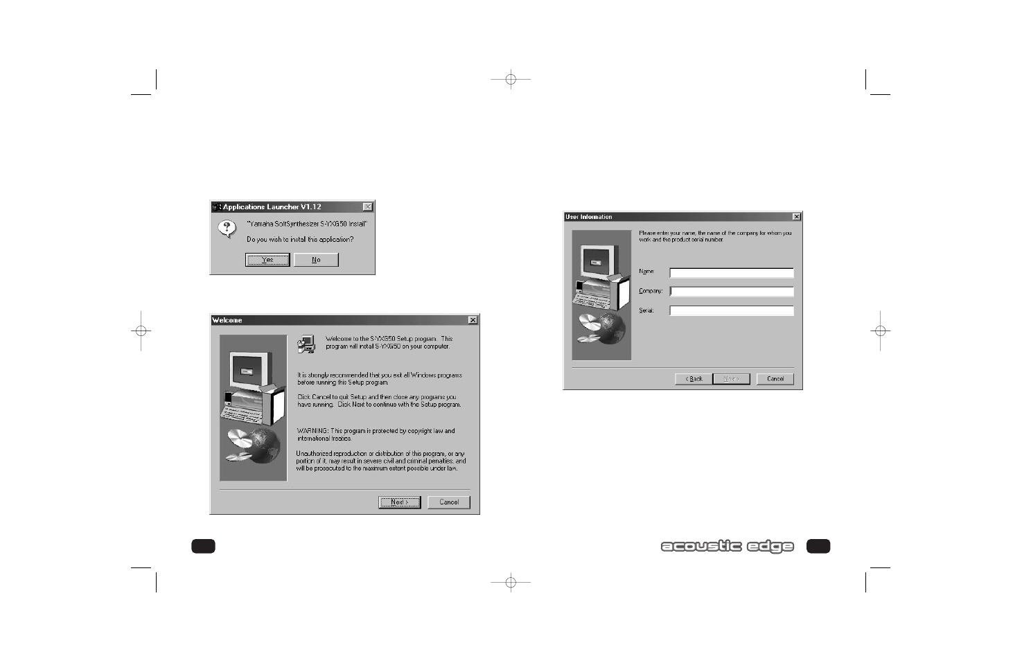 Installing acoustic edge | Philips PSC70617 User Manual | Page 14 / 34