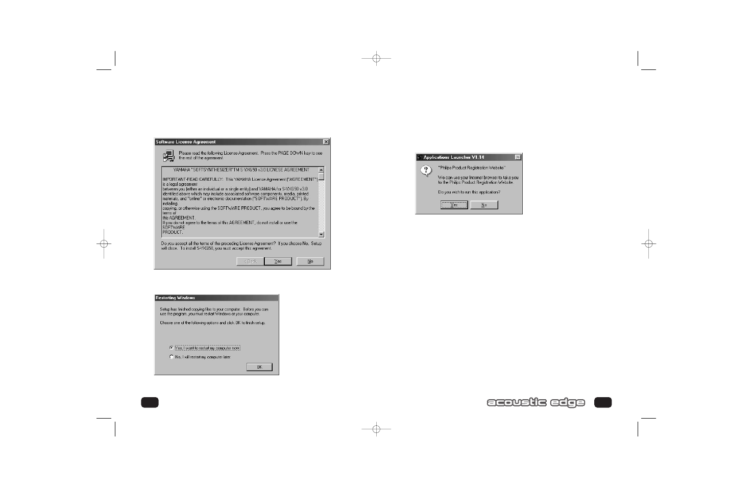 Installing acoustic edge | Philips PSC70617 User Manual | Page 16 / 34