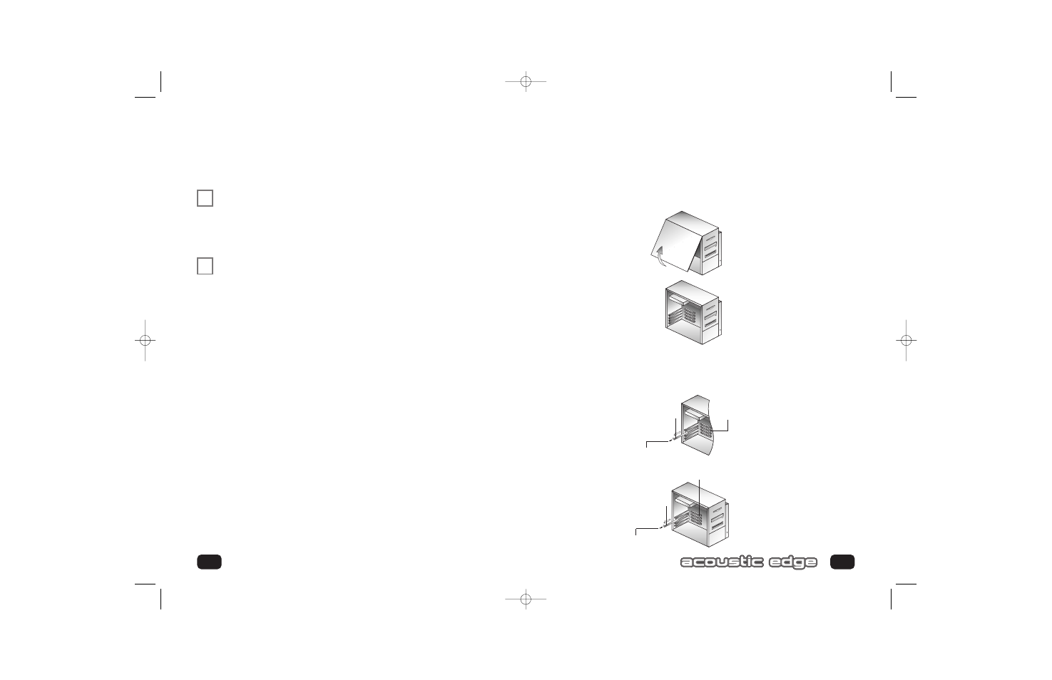 Installing acoustic edge | Philips PSC70617 User Manual | Page 7 / 34