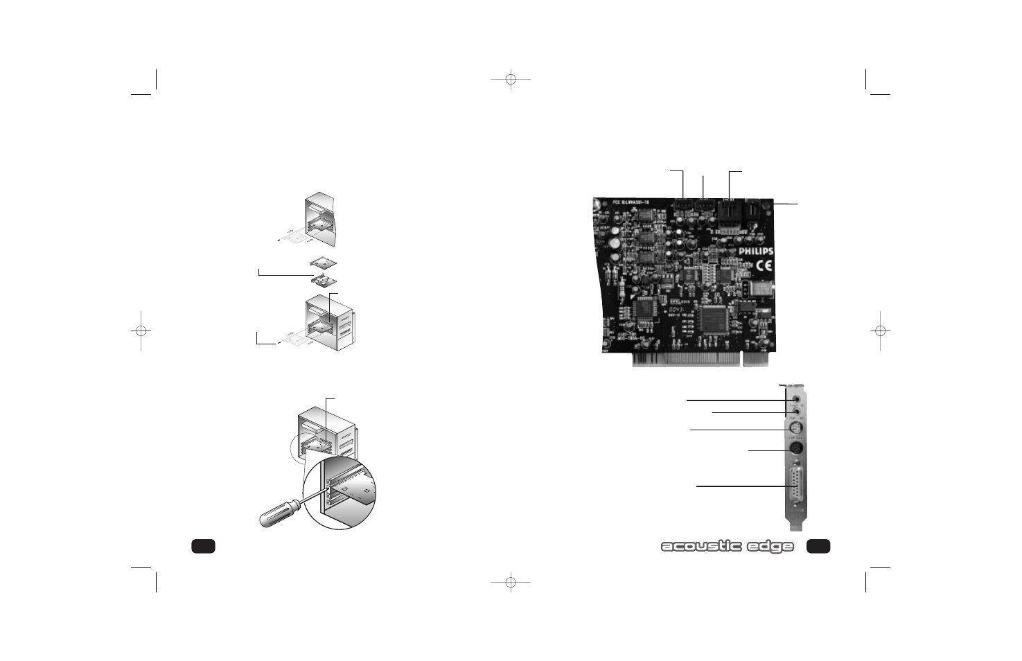 Installing acoustic edge | Philips PSC70617 User Manual | Page 8 / 34