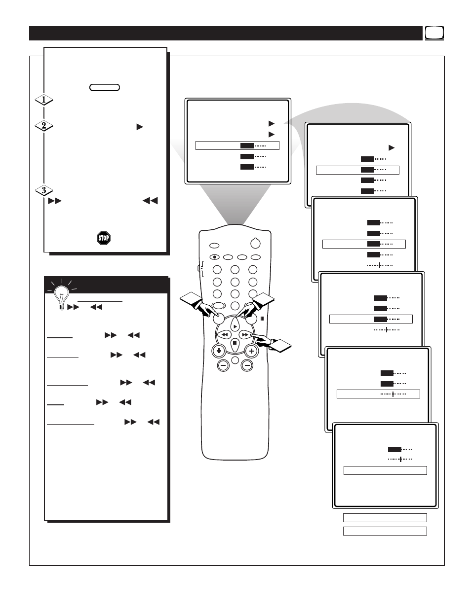 Tv p, Ow to, Djust the | Icture | Philips TS2774C User Manual | Page 5 / 40