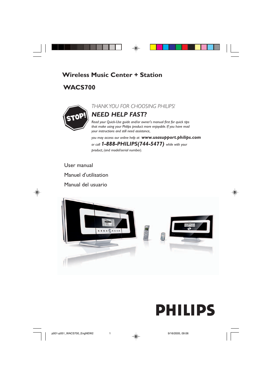 Philips WACS700-37B User Manual | 51 pages