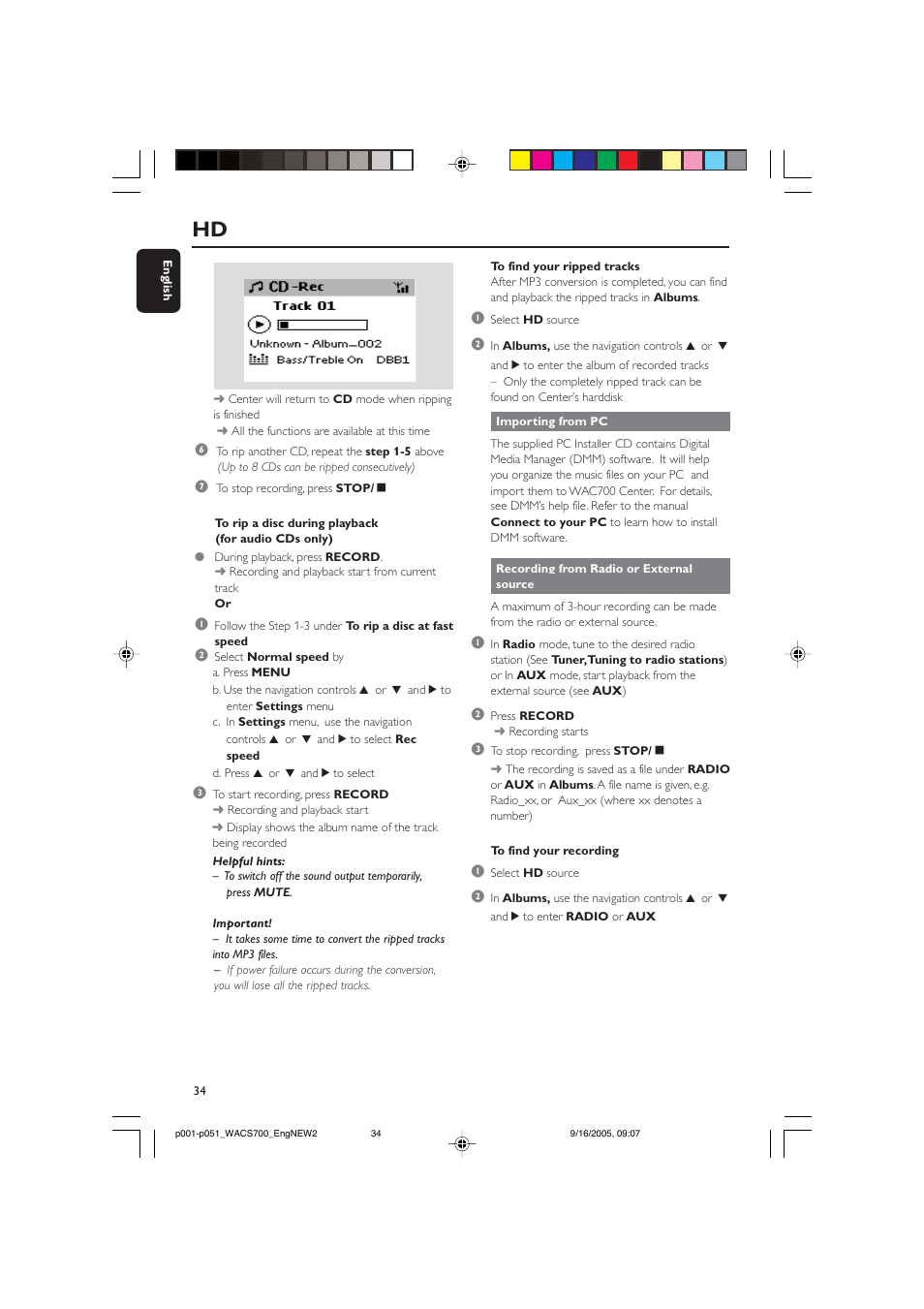 Philips WACS700-37B User Manual | Page 34 / 51