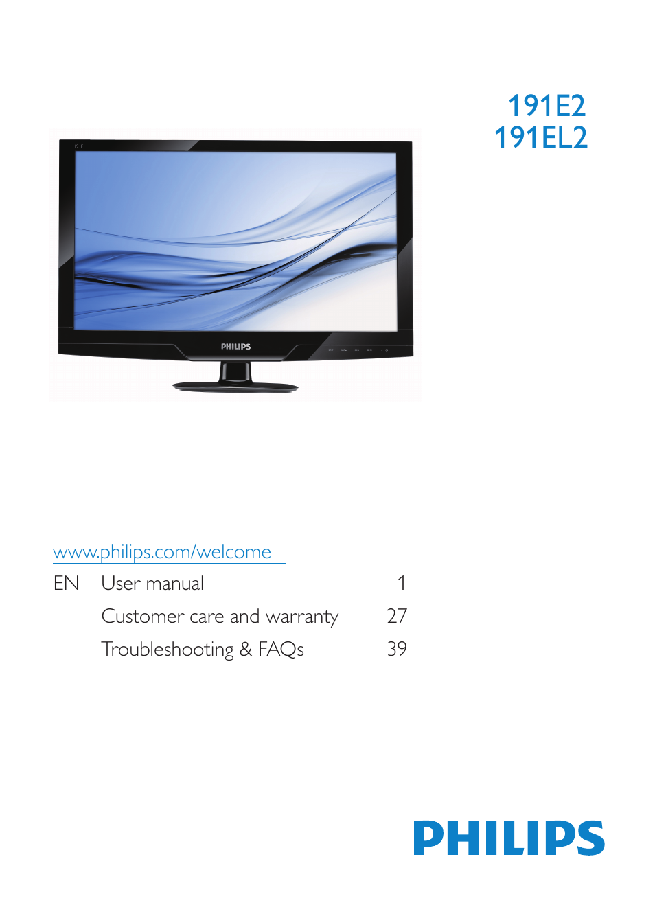 Philips 191E2SB-00 User Manual | 47 pages