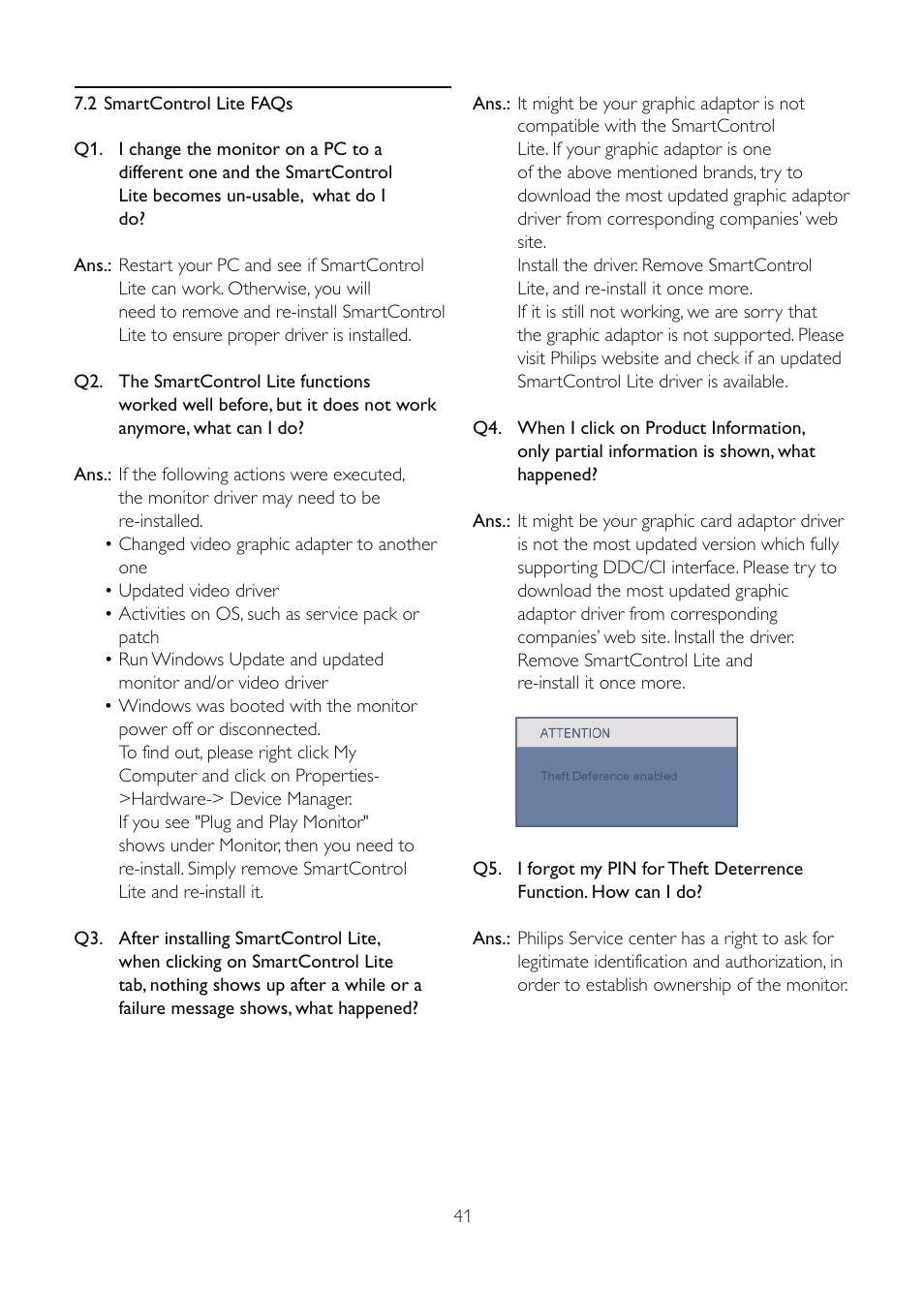 Philips 191E2SB-00 User Manual | Page 43 / 47