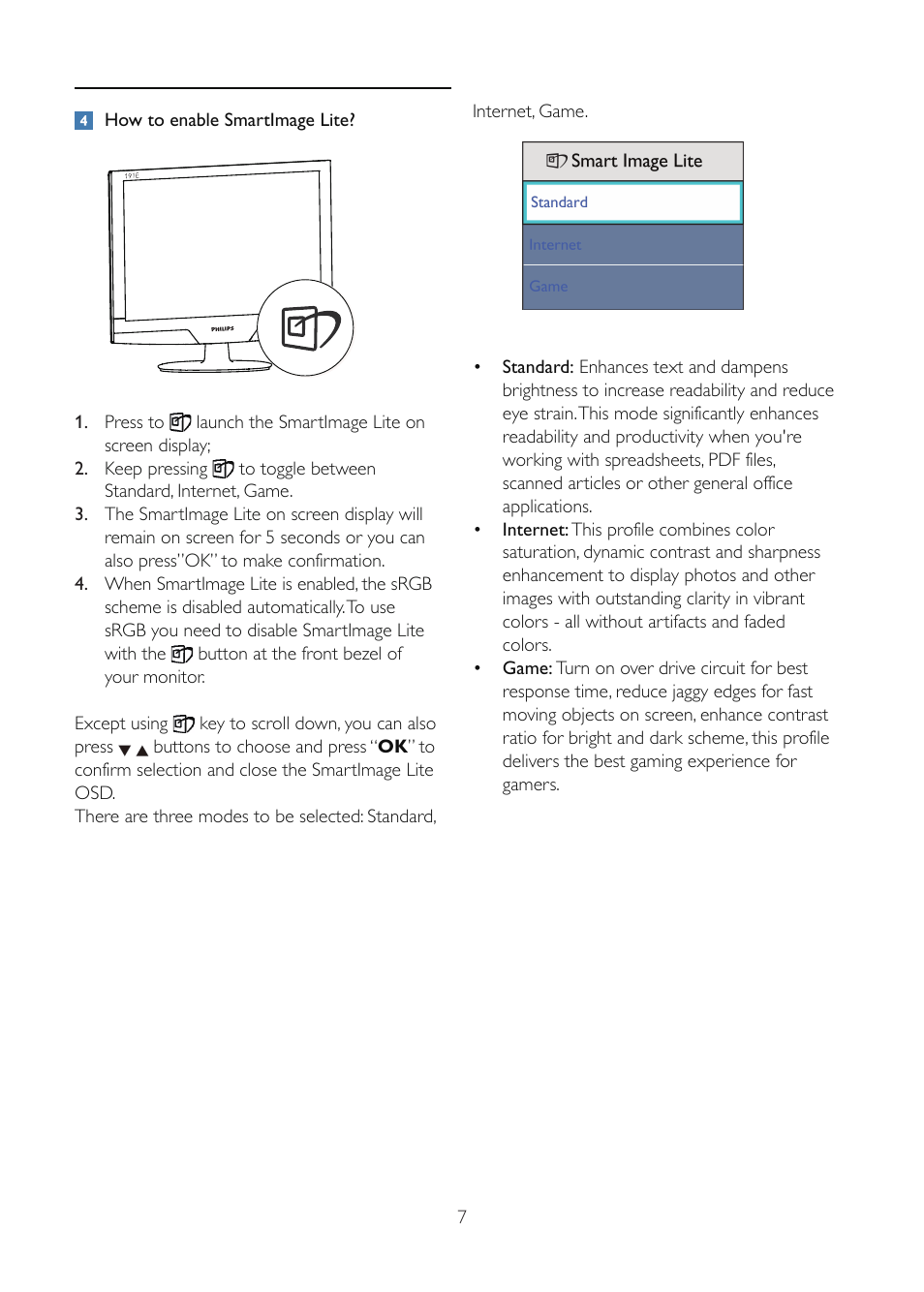 Philips 191E2SB-00 User Manual | Page 9 / 47