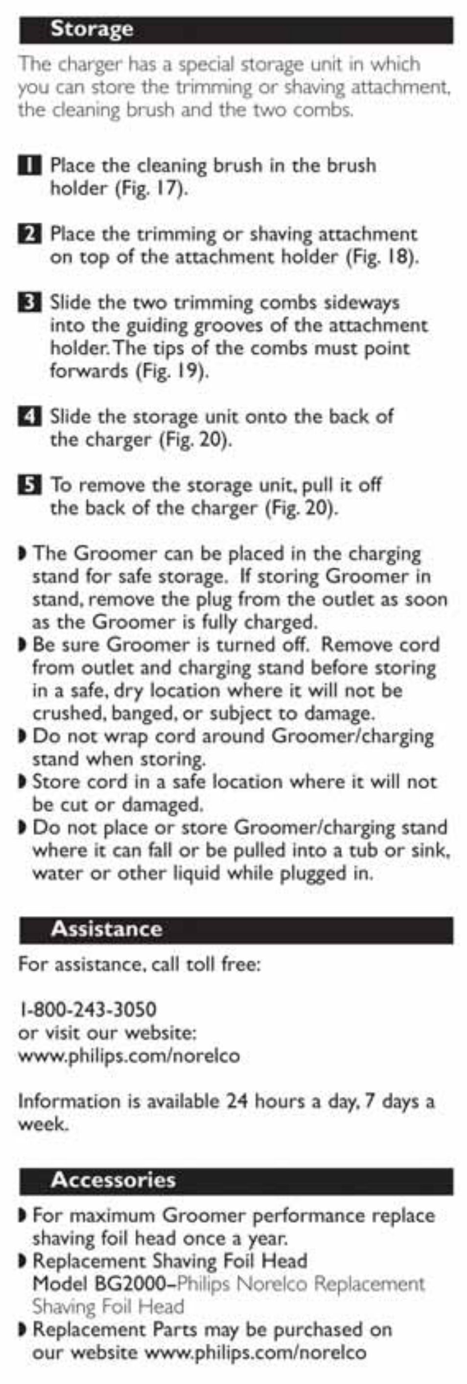 Philips BG2030-60 User Manual | Page 10 / 11