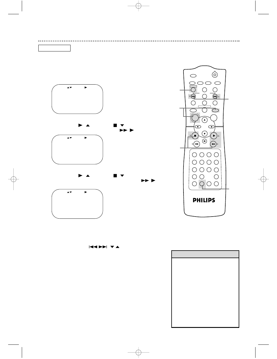 Multi-channel television sound (cont’d) 45 | Philips DVD740VR98 User Manual | Page 45 / 80