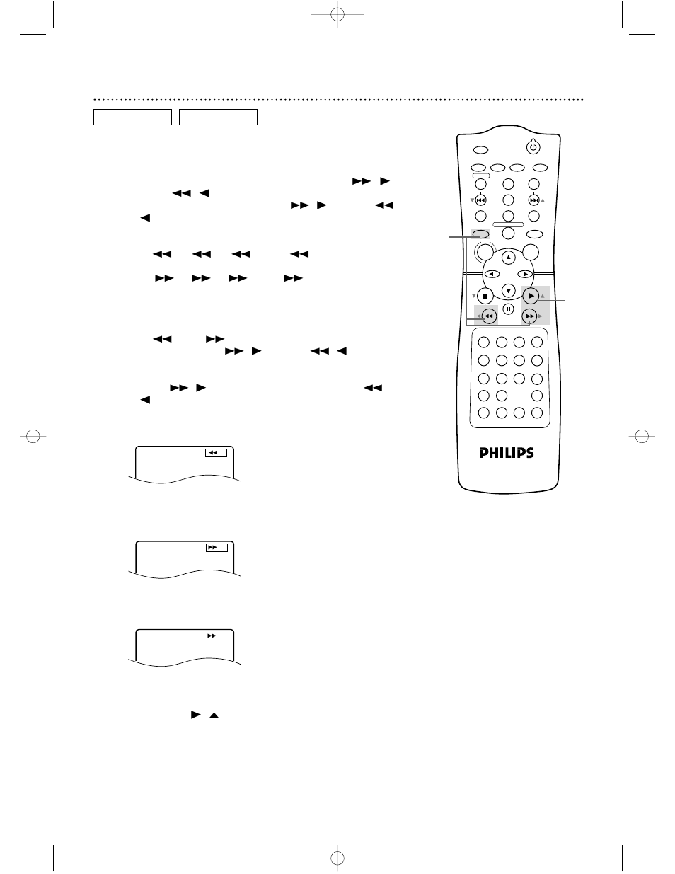 Fast forward/reverse search 49, Dvd audio cd | Philips DVD740VR98 User Manual | Page 49 / 80