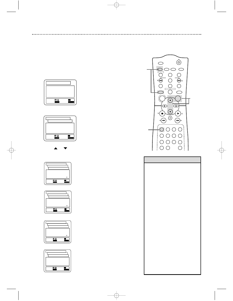 68 language settings, Helpful hints, Press the number 1 button to select language | Philips DVD740VR98 User Manual | Page 68 / 80