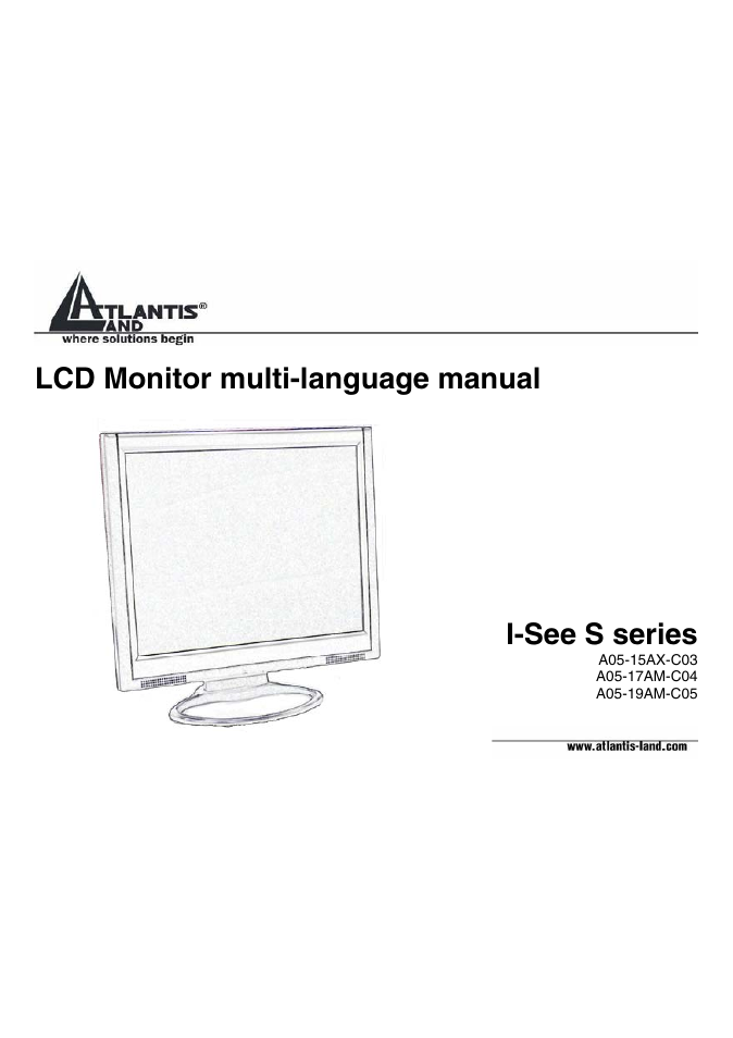Atlantis Land A05-15AX-C03 User Manual | 57 pages