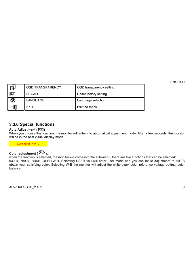 6 special functions | Atlantis Land A05-15AX-C03 User Manual | Page 16 / 57