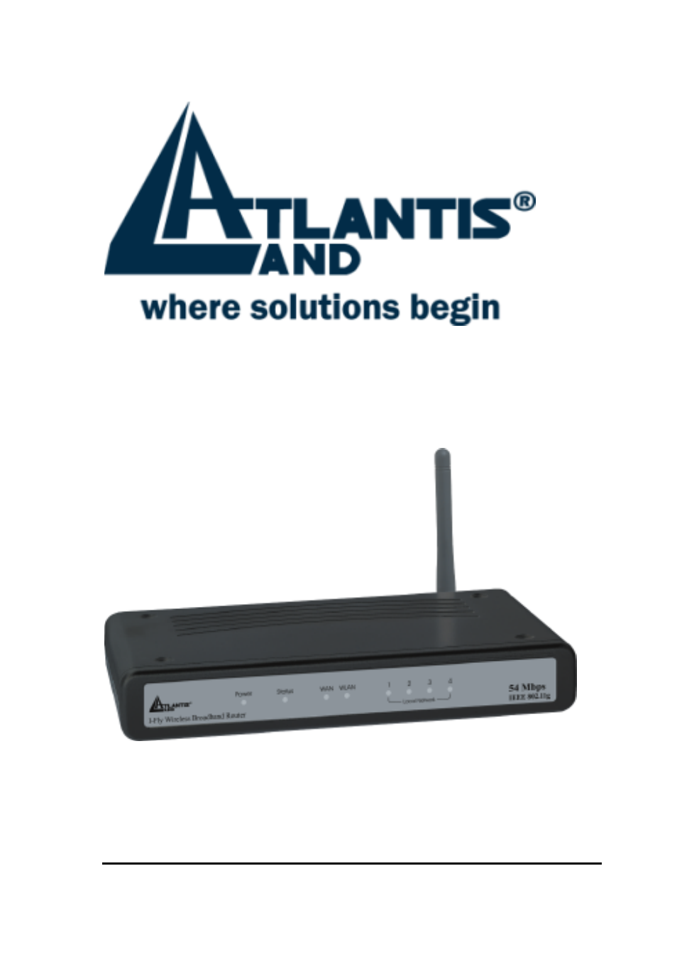 Atlantis Land I-FLY A02-WR-54G User Manual | 13 pages