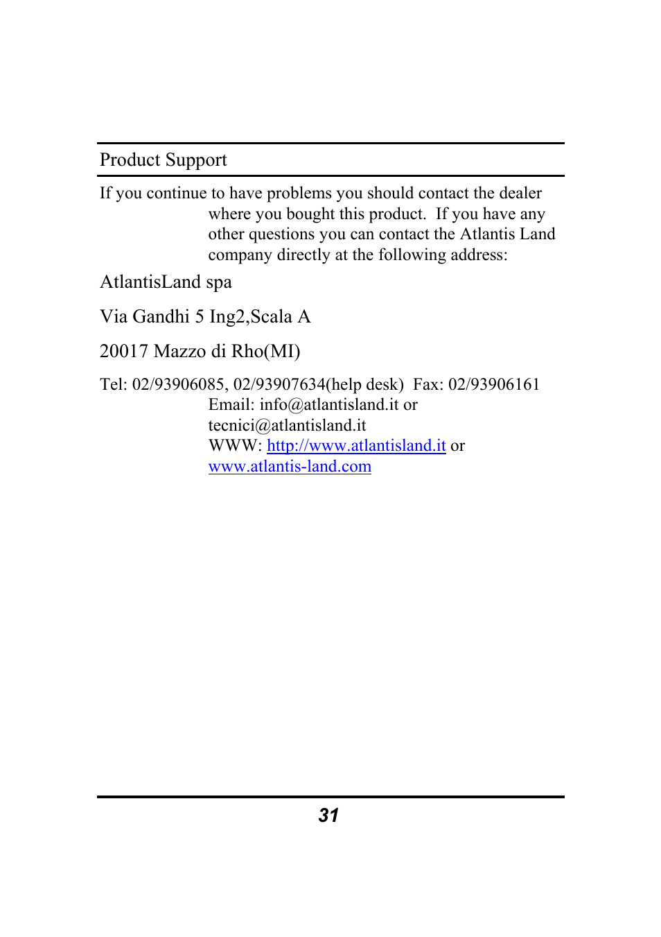 Atlantis Land 10/100Mbps User Manual | Page 37 / 37