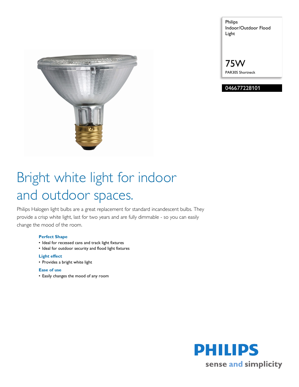 Philips 046677228101 User Manual | 2 pages