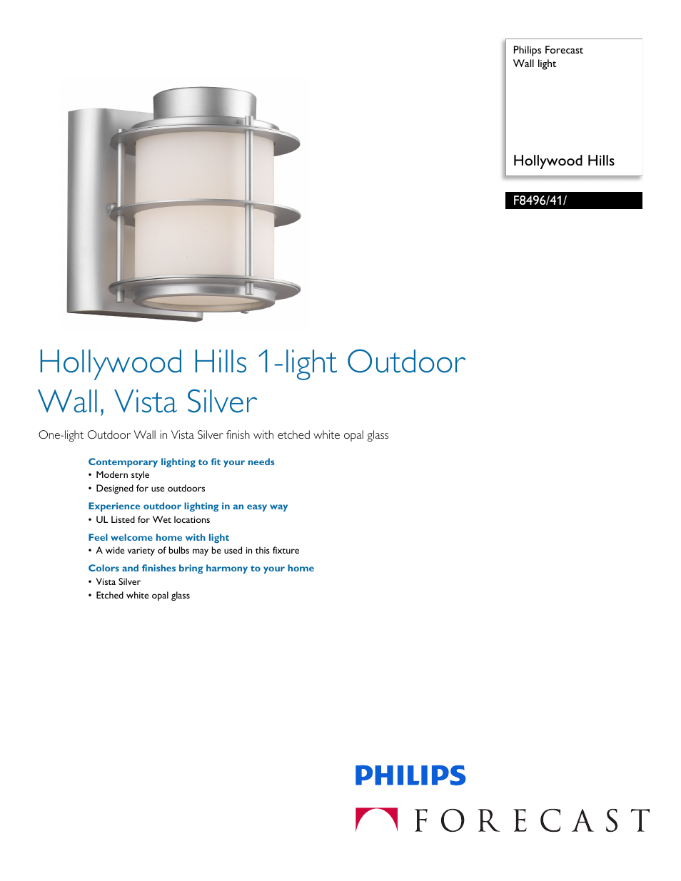 Philips F849641 User Manual | 2 pages