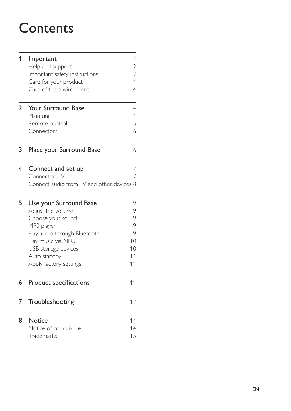 Philips HTL4115B-F7 User Manual | Page 3 / 20