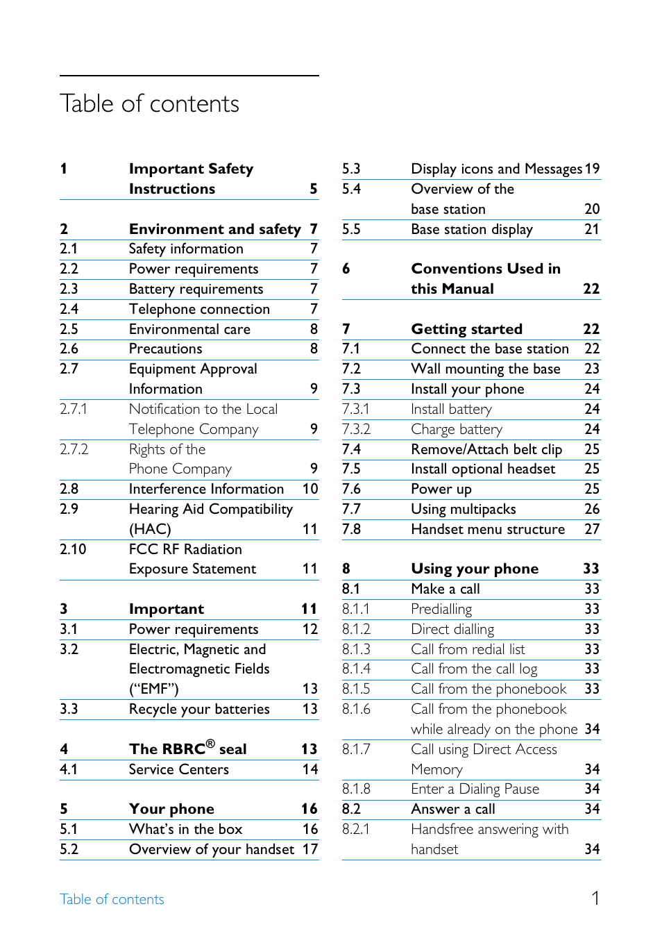 Philips SE6581B-17 User Manual | Page 3 / 76
