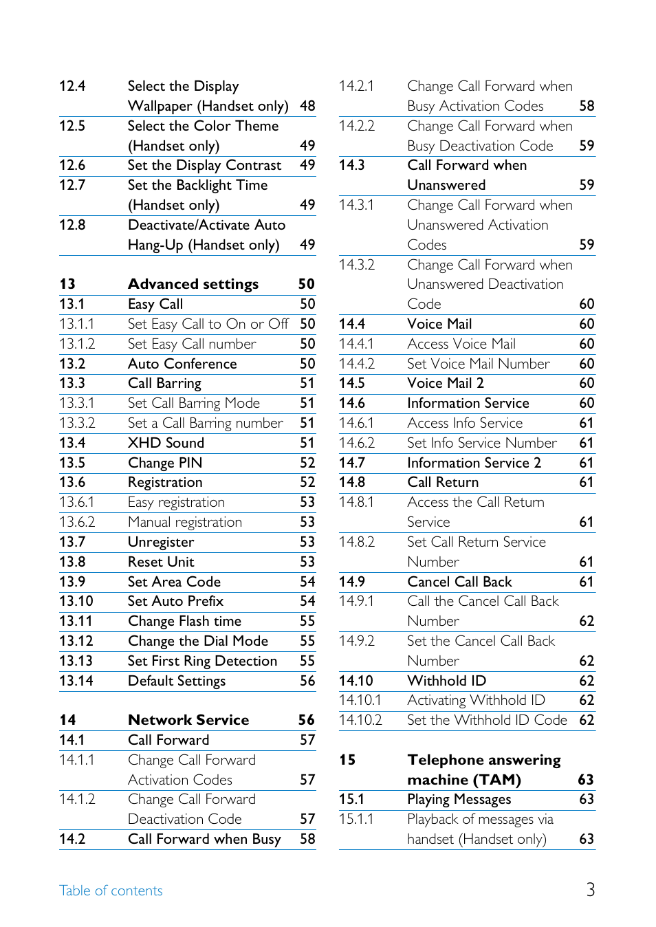 Philips SE6581B-17 User Manual | Page 5 / 76