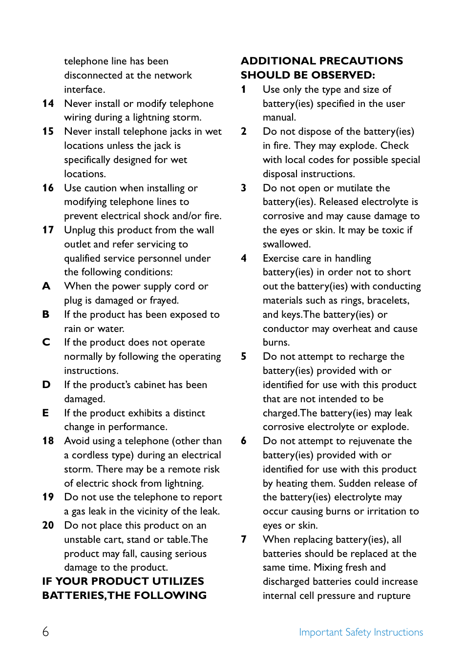 Philips SE6581B-17 User Manual | Page 8 / 76