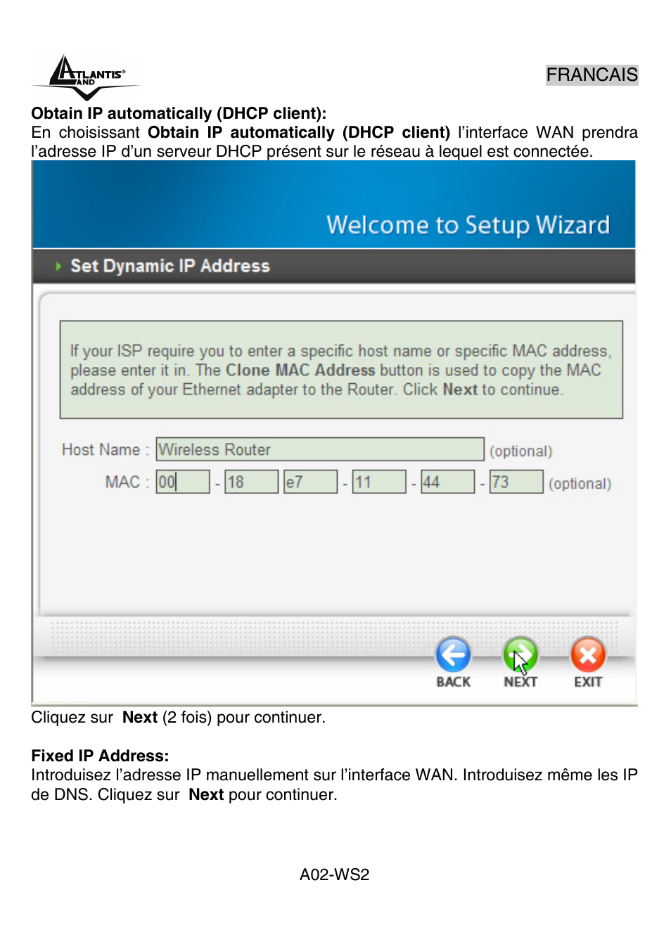 Atlantis Land A02-WS2 GX01 User Manual | Page 66 / 77