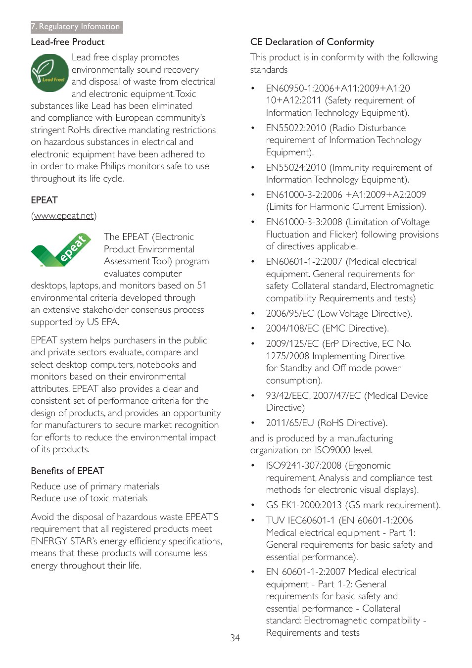 Philips C271P4QPJEW-27 User Manual | Page 36 / 53