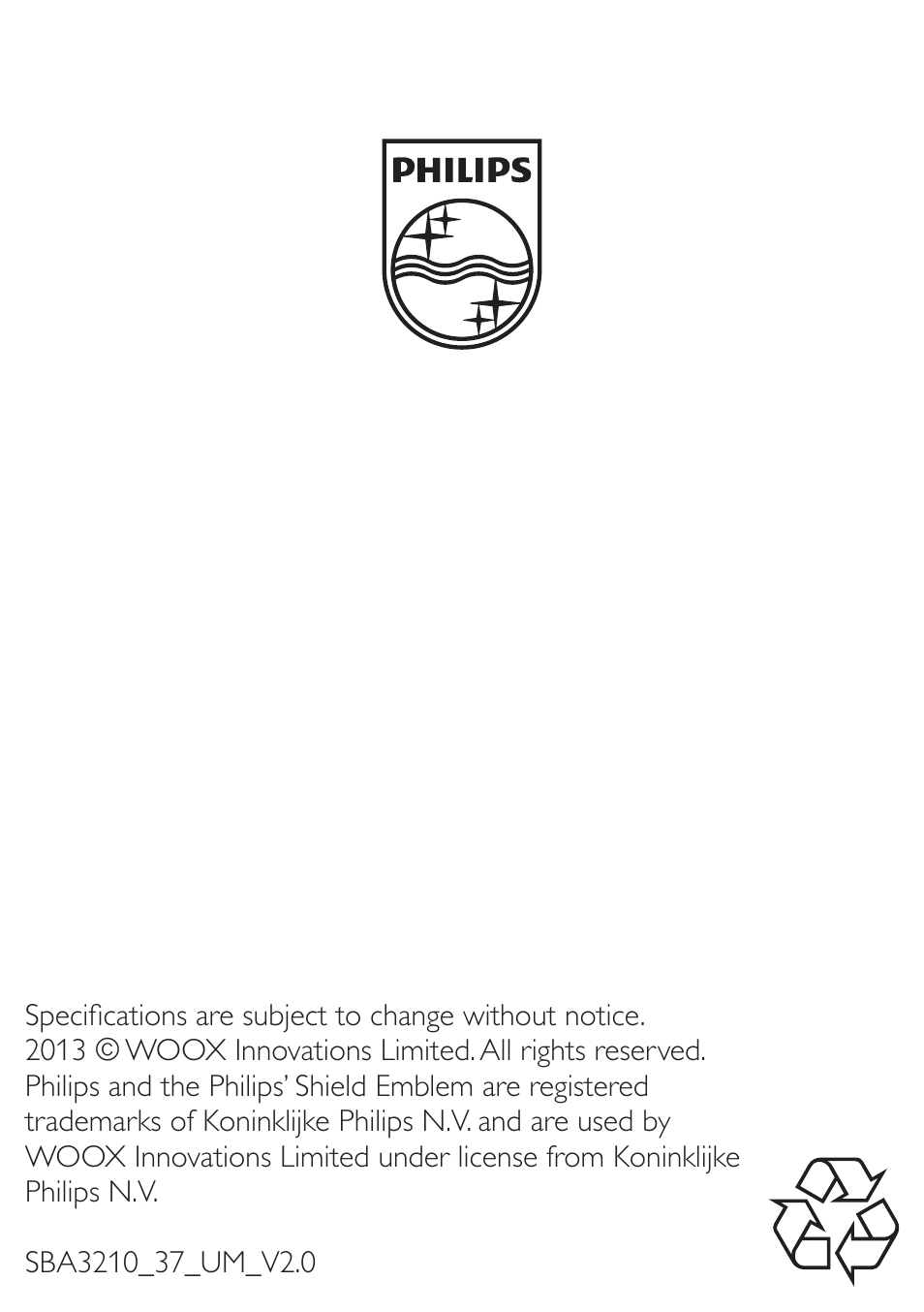 Philips SBA3210-37 User Manual | Page 10 / 10