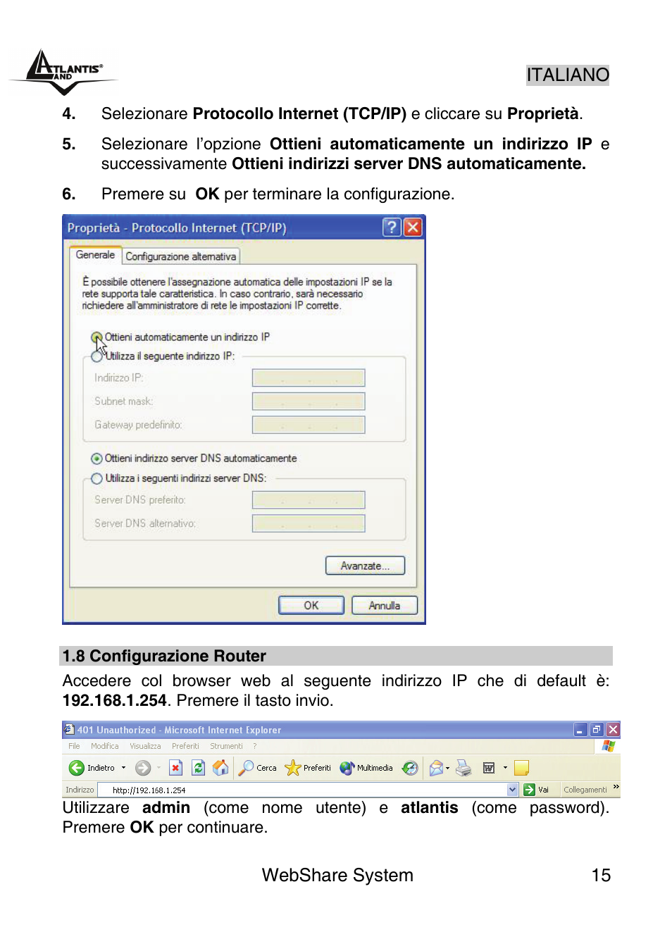 Atlantis Land A02-WS1 GX01 User Manual | Page 15 / 92