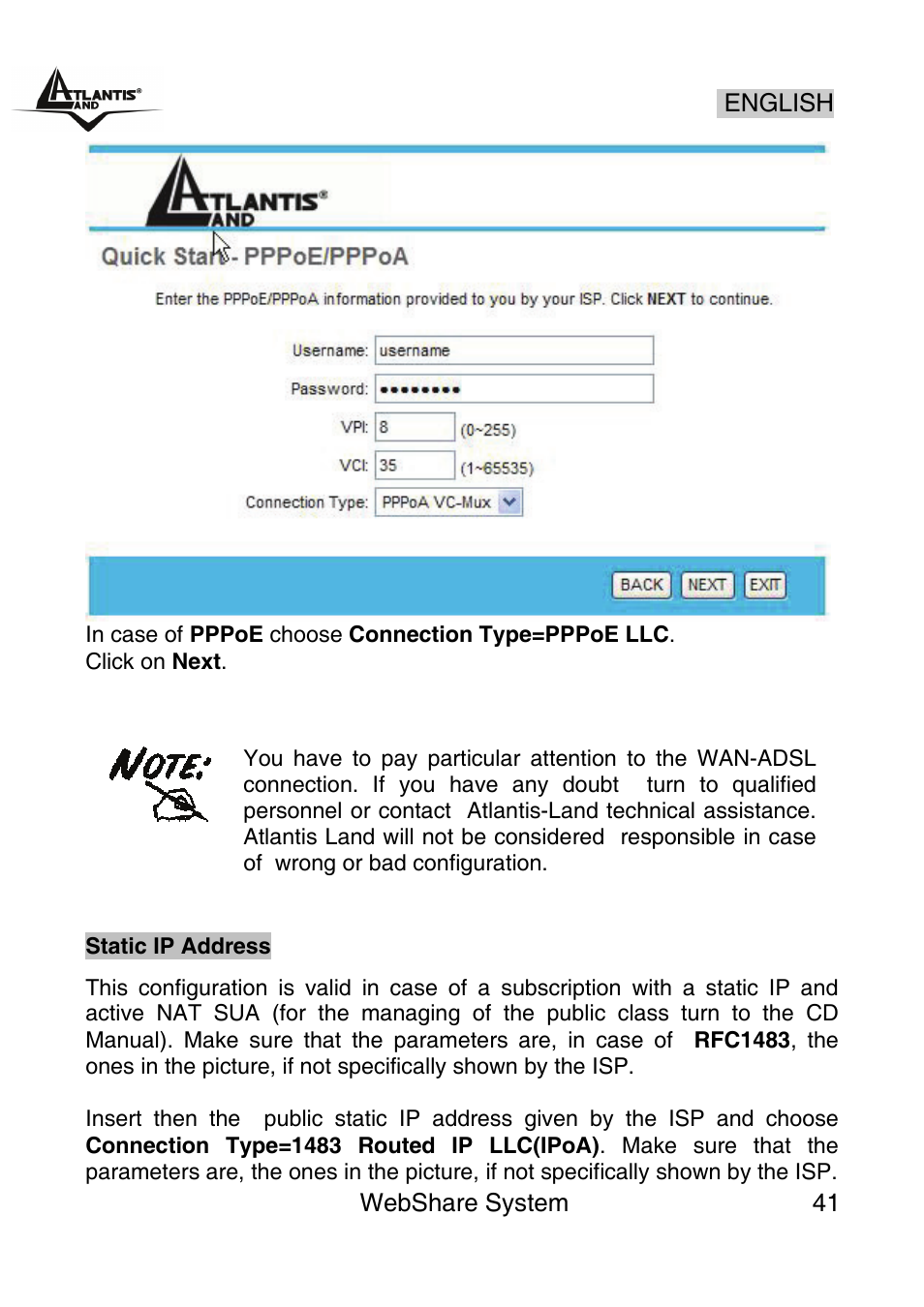 Atlantis Land A02-WS1 GX01 User Manual | Page 41 / 92