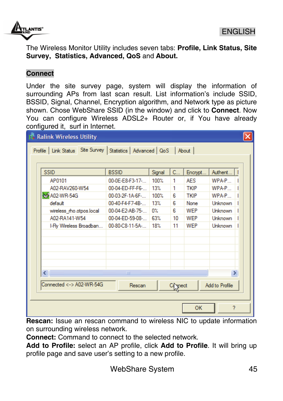 Atlantis Land A02-WS1 GX01 User Manual | Page 45 / 92