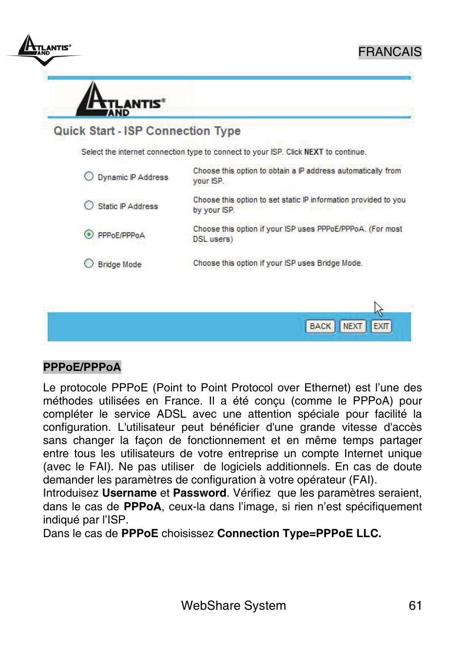 Atlantis Land A02-WS1 GX01 User Manual | Page 61 / 92