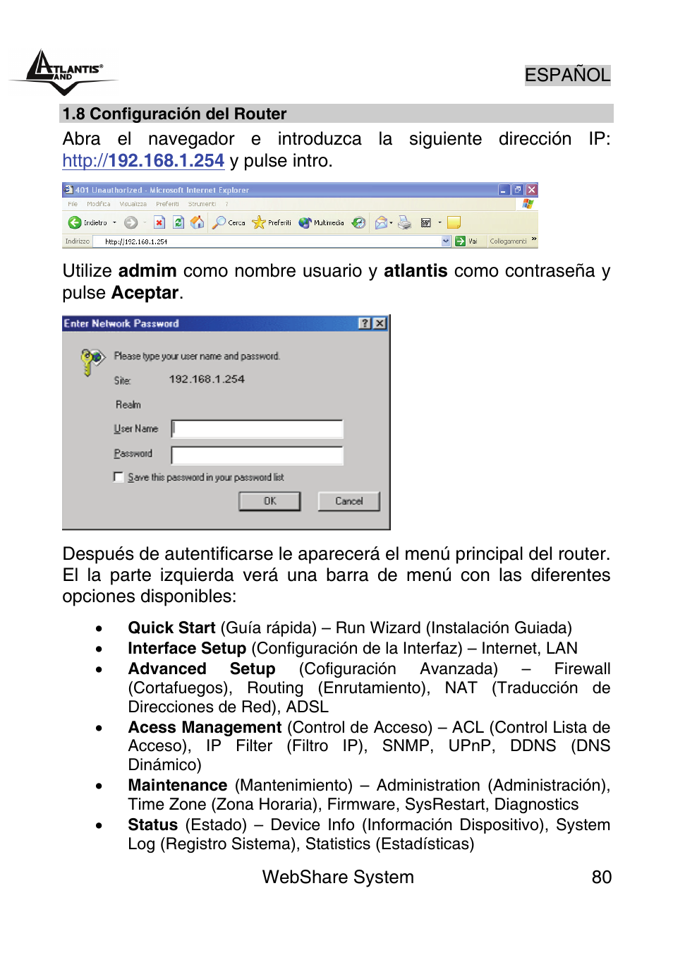 Atlantis Land A02-WS1 GX01 User Manual | Page 80 / 92