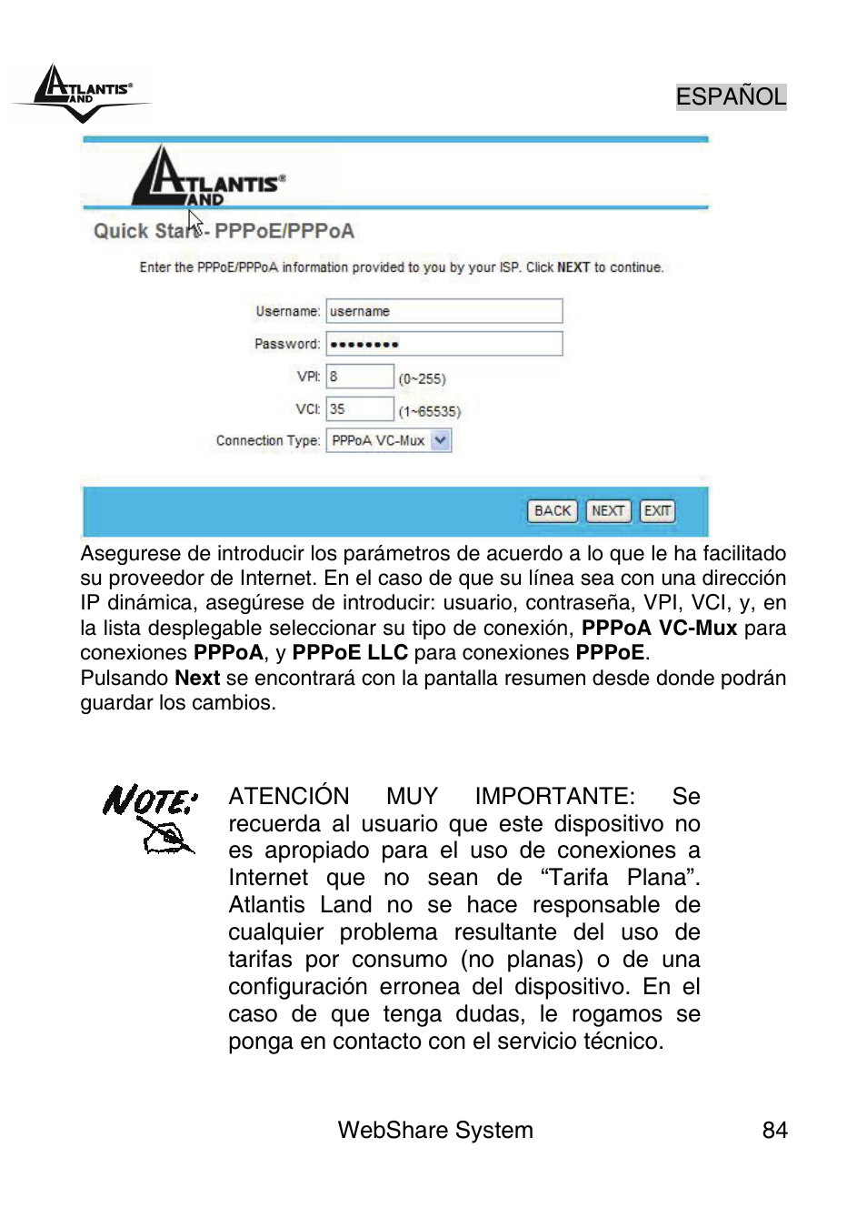 Atlantis Land A02-WS1 GX01 User Manual | Page 84 / 92