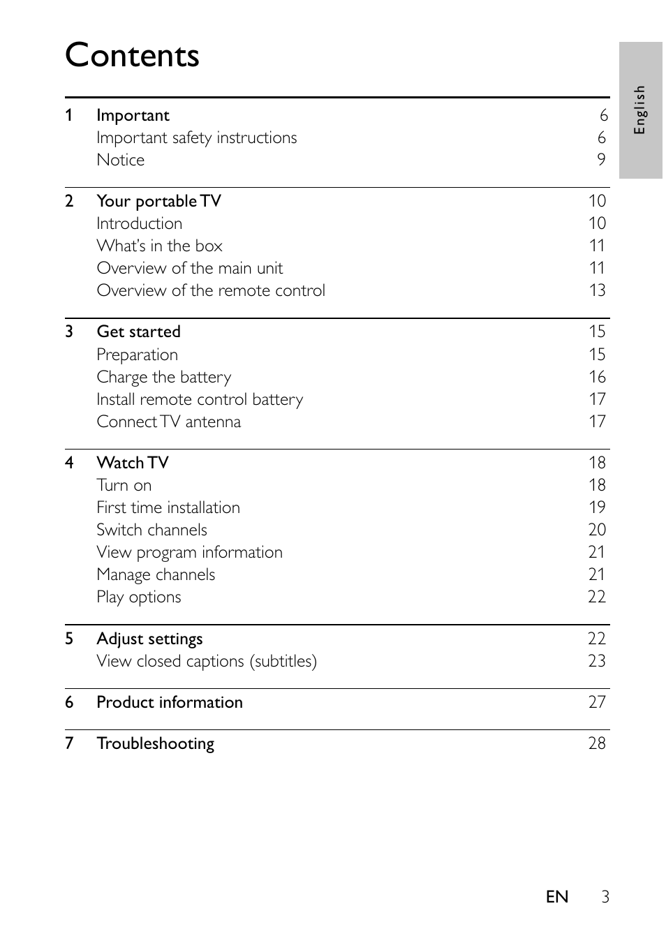 Philips PVD700-37 User Manual | Page 3 / 30