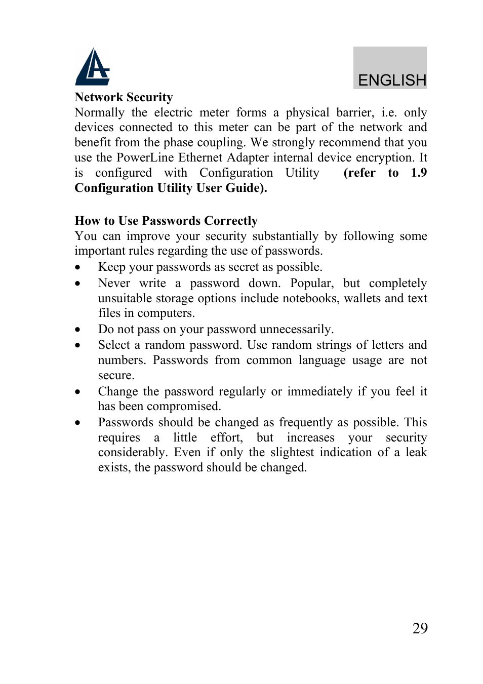 English | Atlantis Land A02-PL100 User Manual | Page 32 / 58