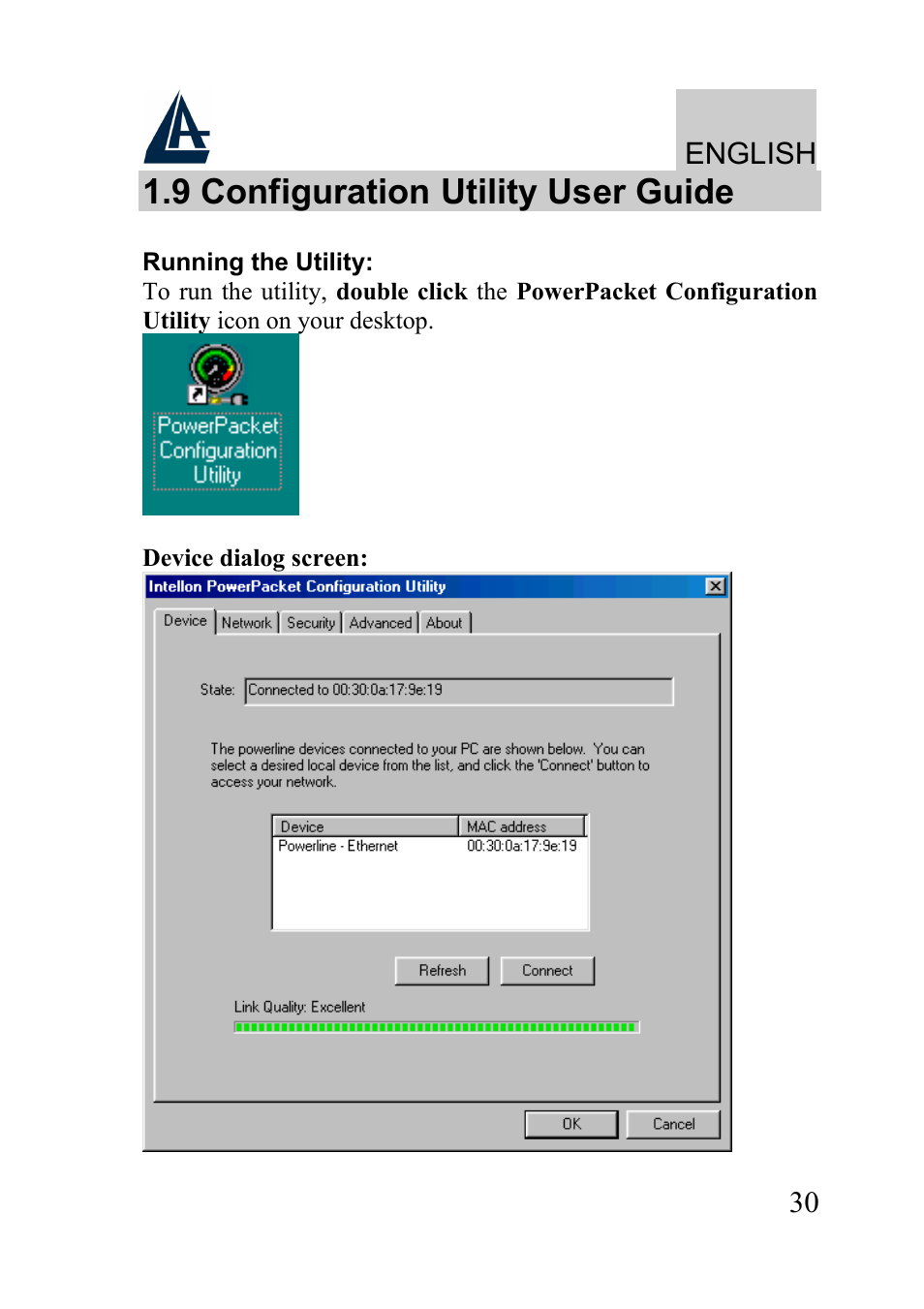 9 configuration utility user guide, English | Atlantis Land A02-PL100 User Manual | Page 33 / 58