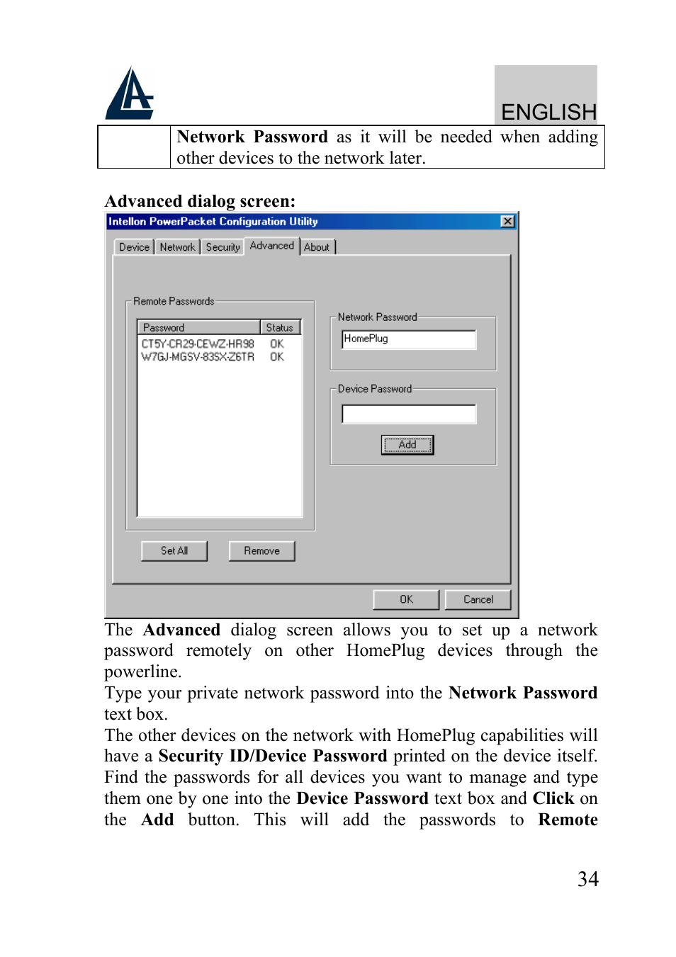 English | Atlantis Land A02-PL100 User Manual | Page 37 / 58