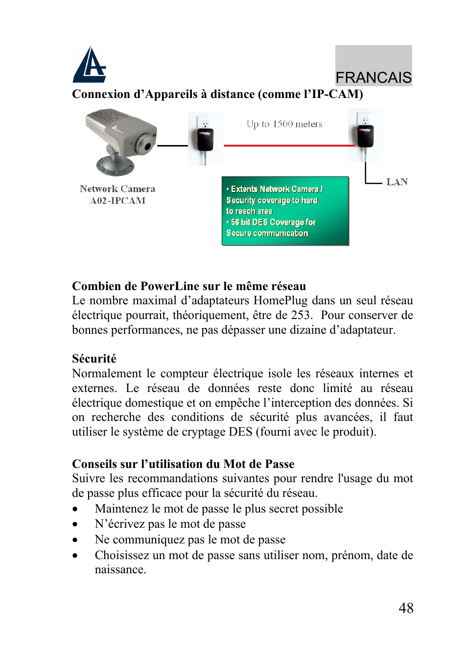 Francais | Atlantis Land A02-PL100 User Manual | Page 51 / 58