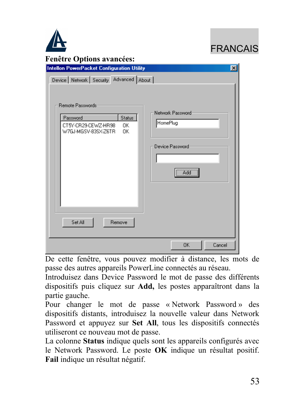 Francais | Atlantis Land A02-PL100 User Manual | Page 56 / 58