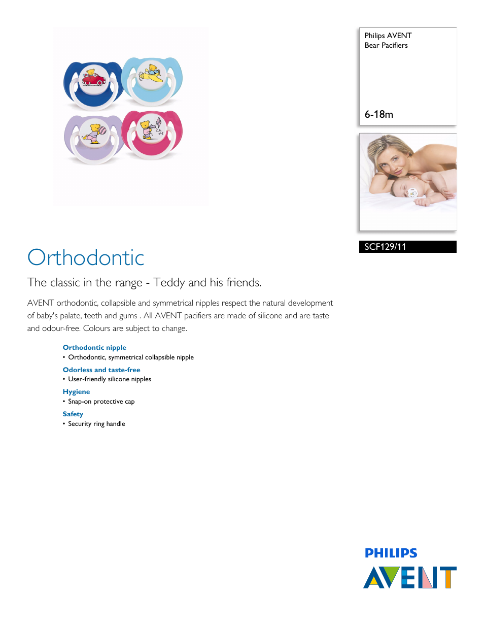 Philips SCF129-11 User Manual | 2 pages