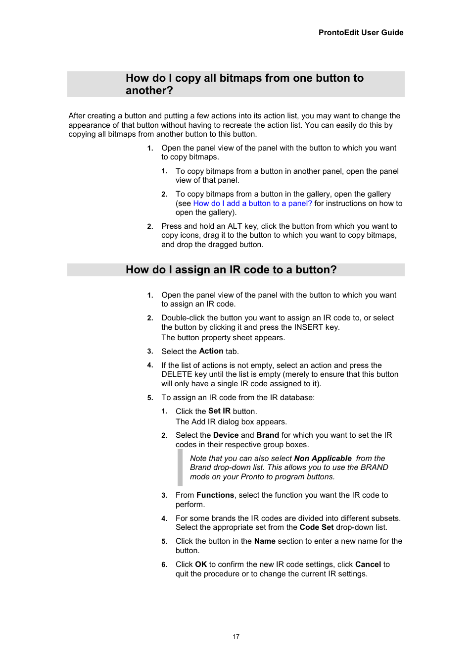 How do i assign an ir code to a button | Philips TSU2000099 User Manual | Page 17 / 29