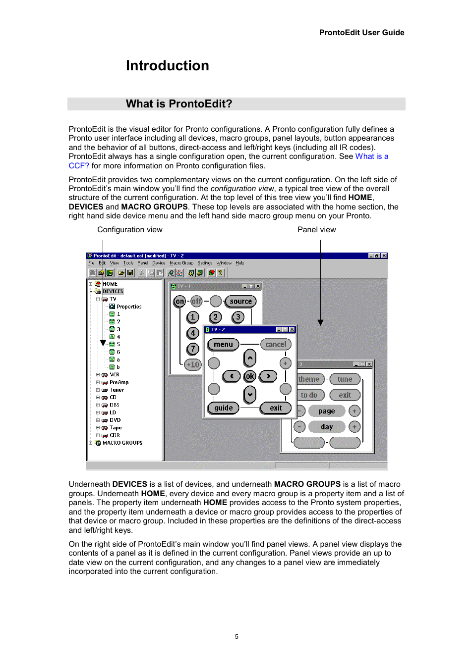 Introduction, What is prontoedit | Philips TSU2000099 User Manual | Page 5 / 29