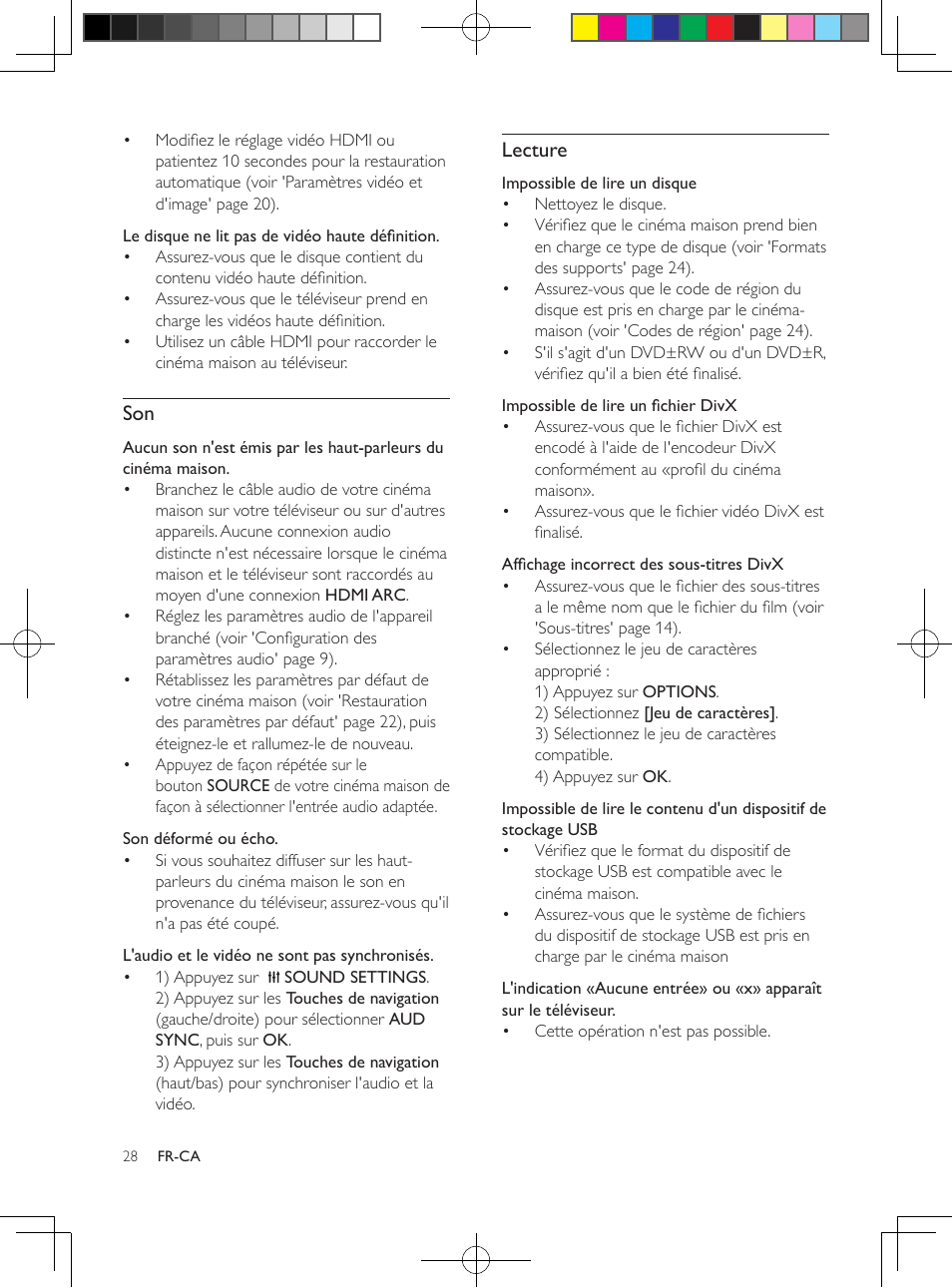 Lecture | Philips 5.1 Home theater HTB3524 3D Blu-ray WiFi User Manual | Page 114 / 124