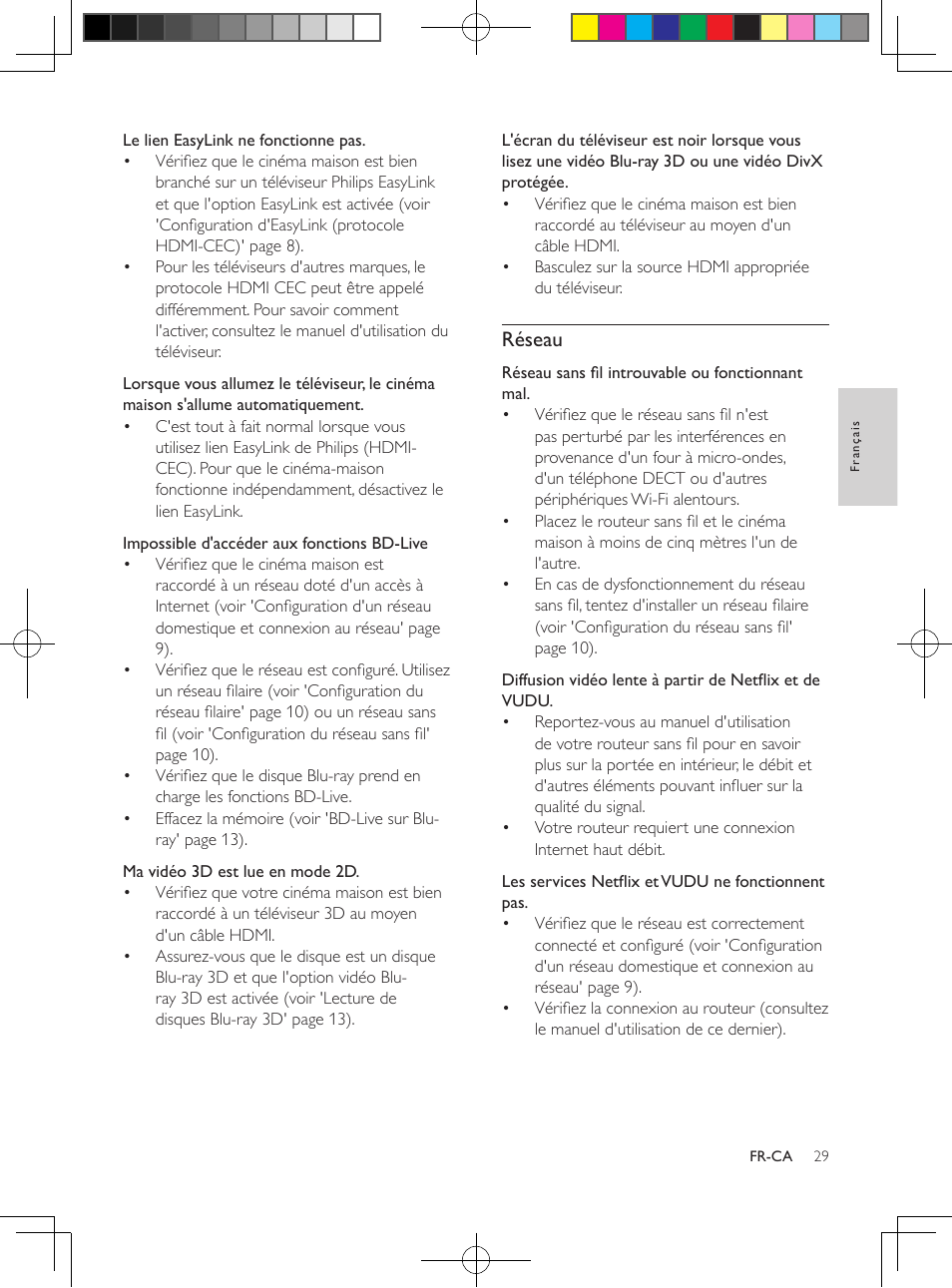 Réseau | Philips 5.1 Home theater HTB3524 3D Blu-ray WiFi User Manual | Page 115 / 124