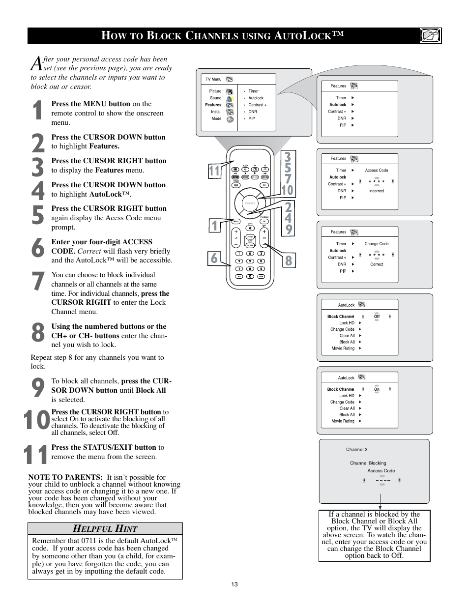 Philips 17PF9946-37 User Manual | Page 13 / 48