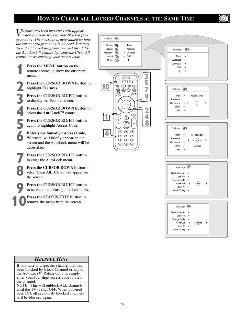 Philips 17PF9946-37 User Manual | Page 15 / 48